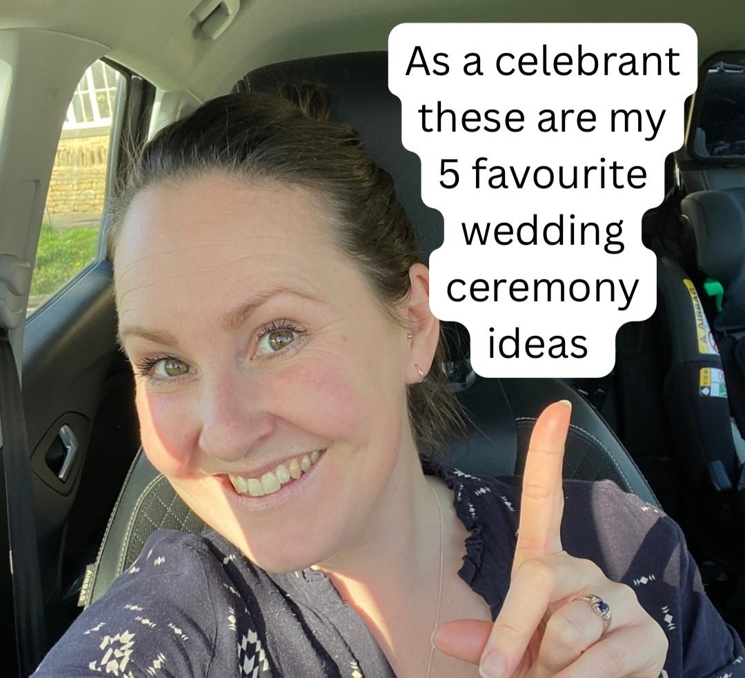 As a celebrant these are my 5 favourite wedding ceremony ideas